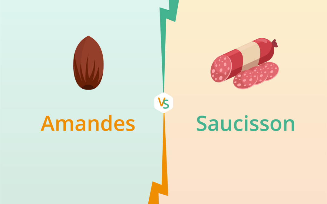 Amandes vs saucisson